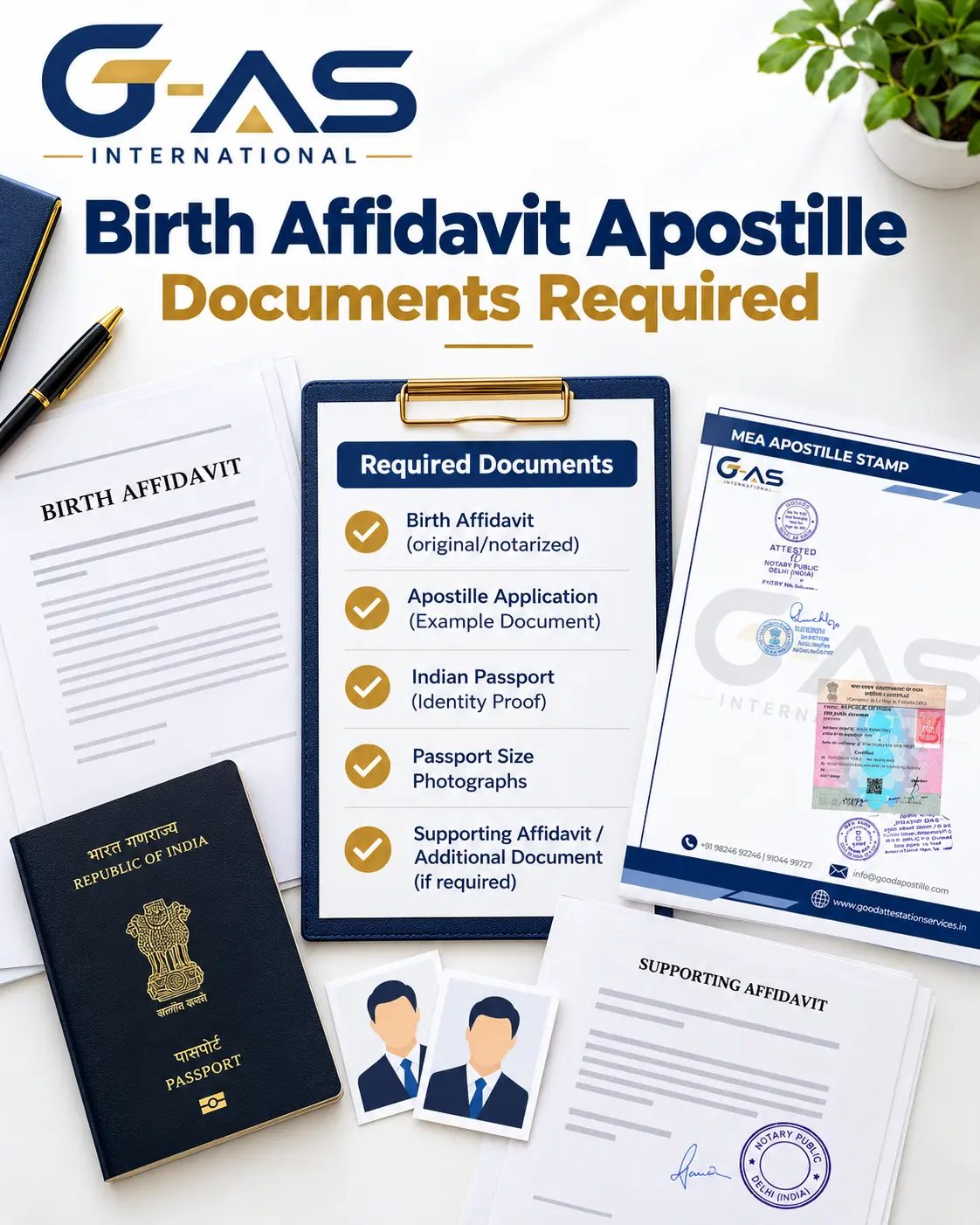 Birth Affidavit Apostille Documents Required with affidavit and supporting document checklist