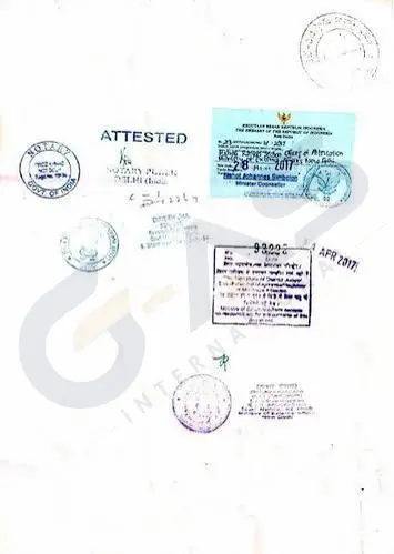 Indonesia Embassy Attestation for Indian Documents