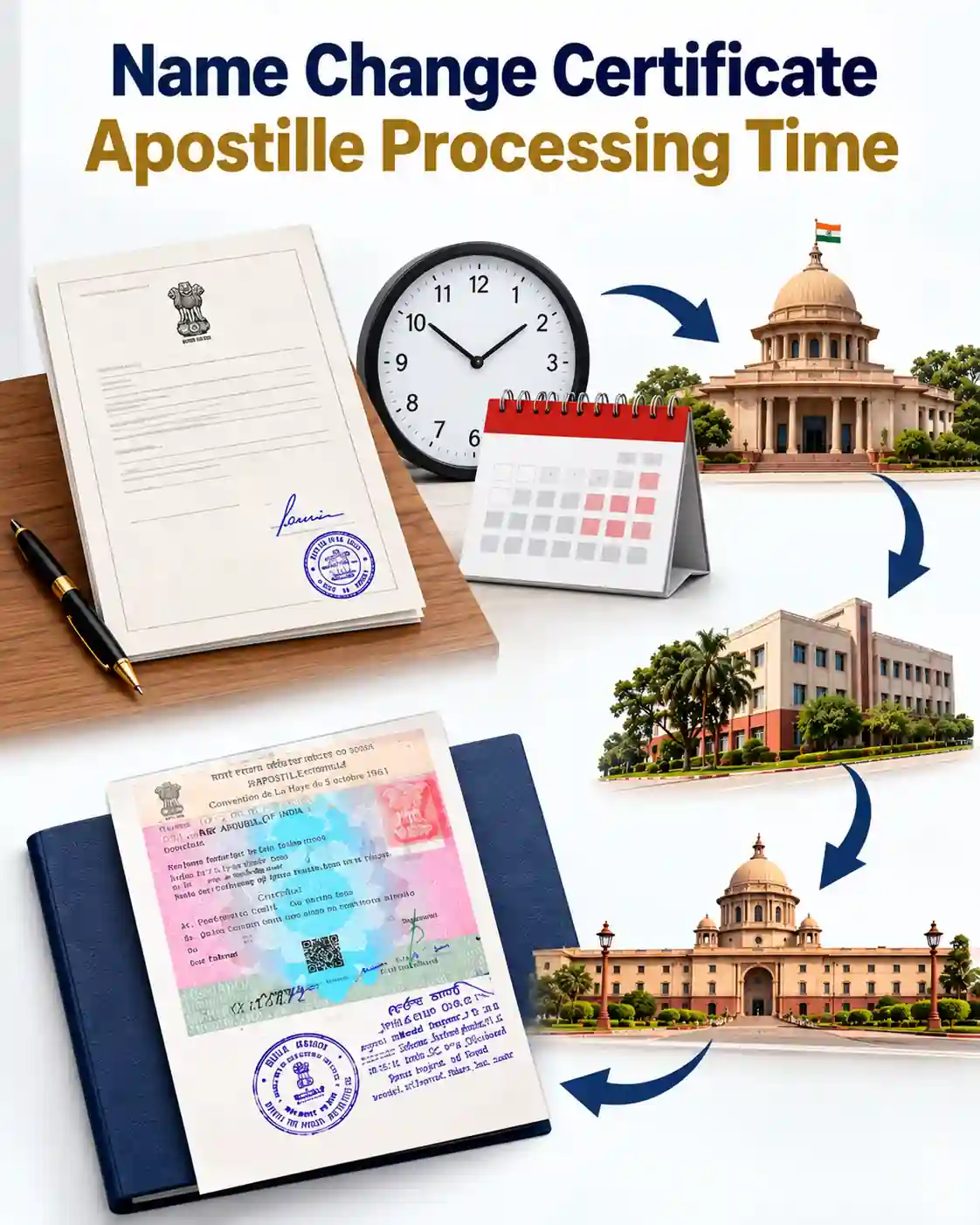 Name Change Certificate Apostille Processing Time and document timeline