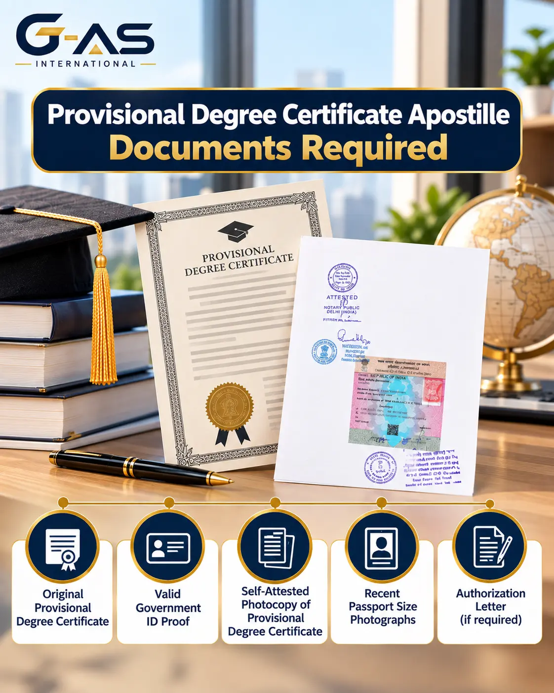 Provisional Degree Certificate Apostille Documents Required checklist