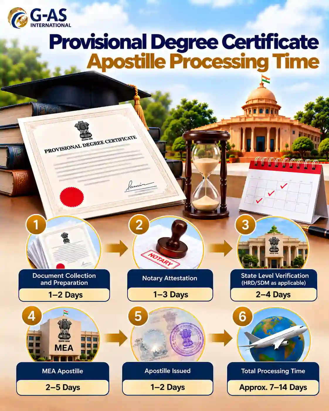 Provisional Degree Certificate Apostille Processing Time and verification timeline