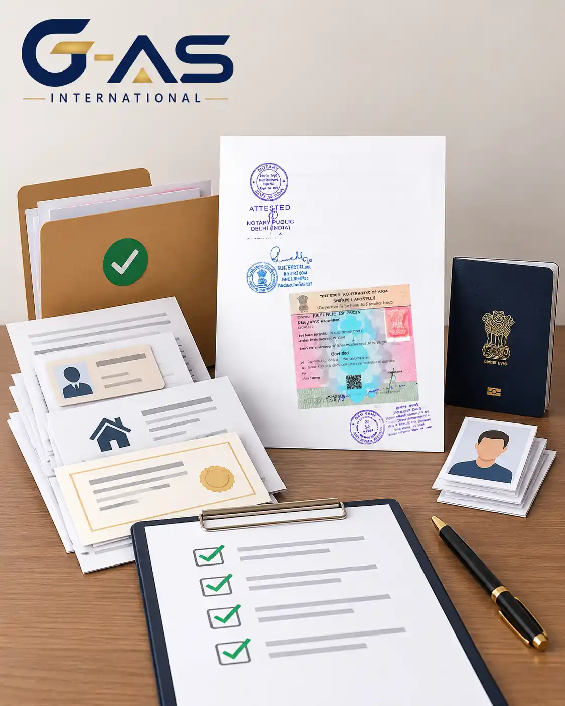 Residence Certificate Apostille Documents Required checklist illustration