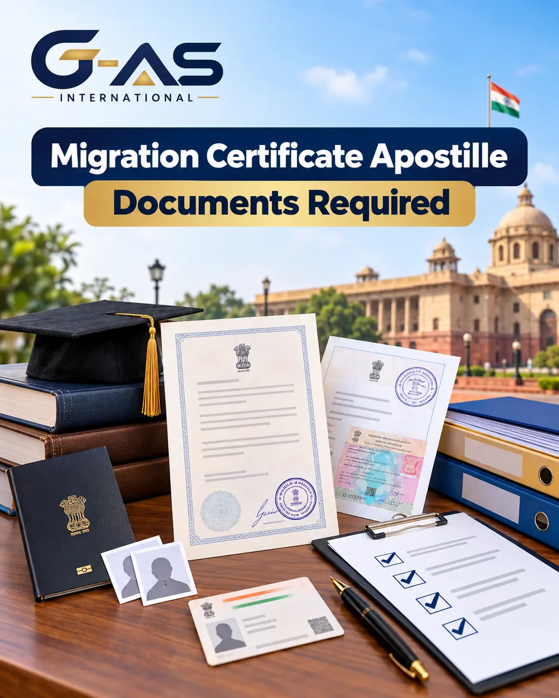 Migration Certificate Apostille Documents Required checklist for India