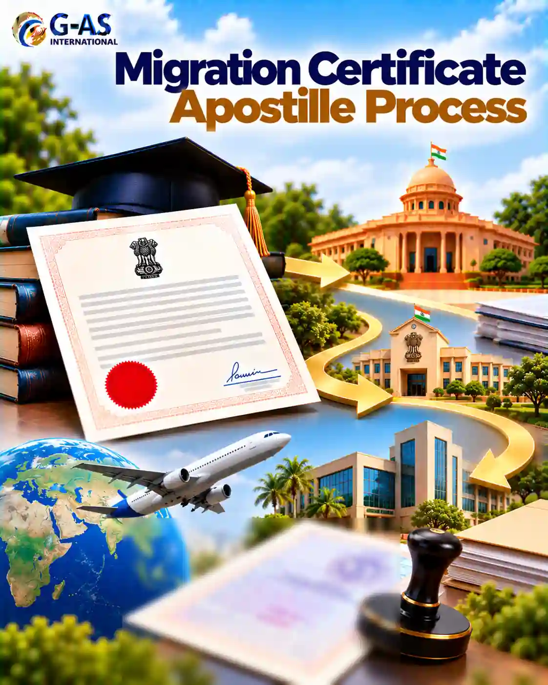 Migration Certificate Apostille Process in India with verification and MEA steps