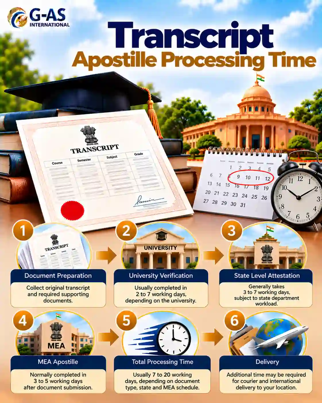 Transfer Certificate Apostille Processing Time